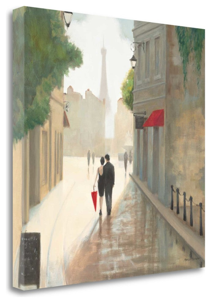 "Paris Romance I" By Marco Fabiano, Giclee Print on Gallery Wrap Canvas