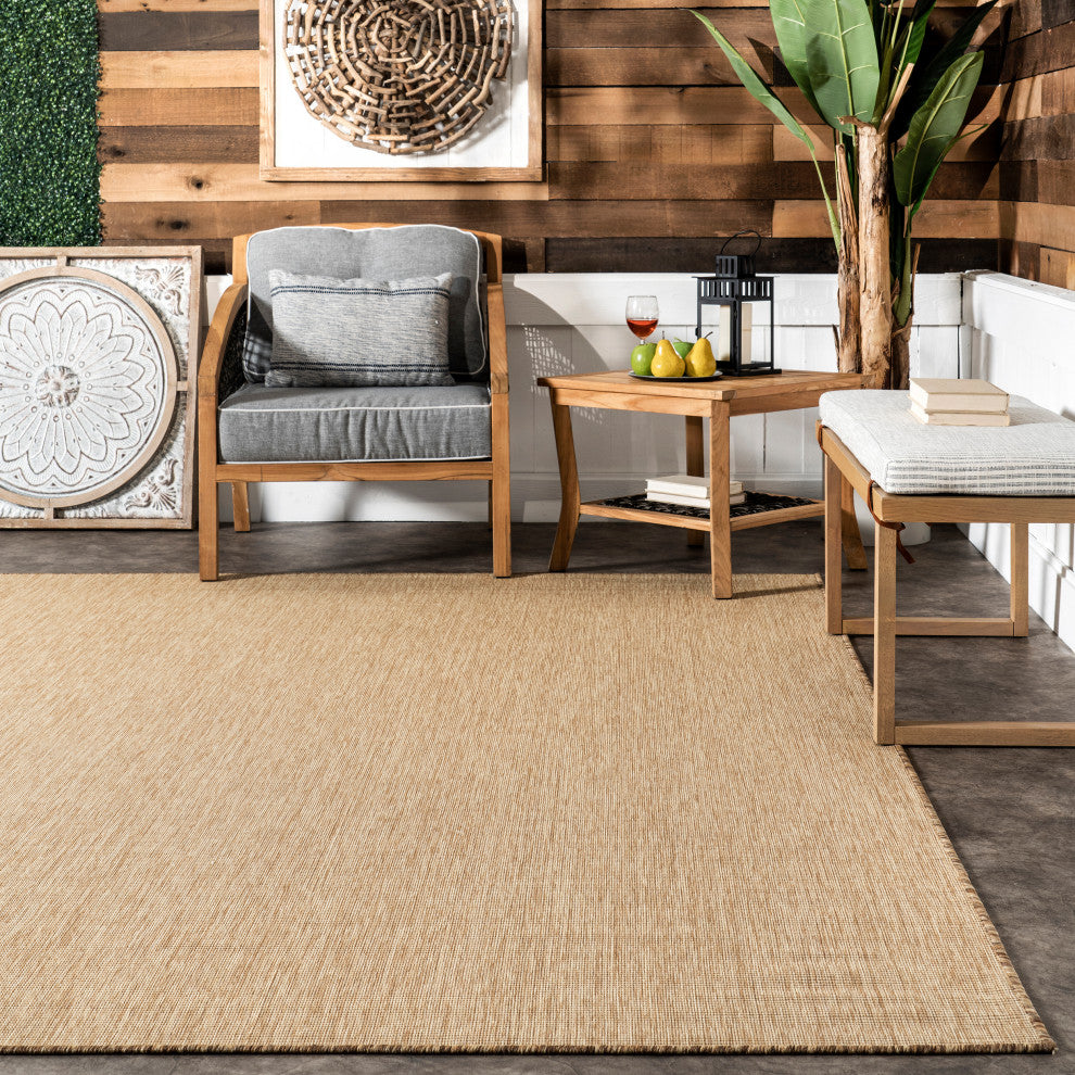 Nuloom Nakia Transitional Indoor/Outdoor Area Rug, Brown 8'x10'
