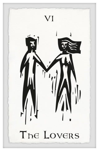"The Lovers VI" Framed Painting Print, 20x30