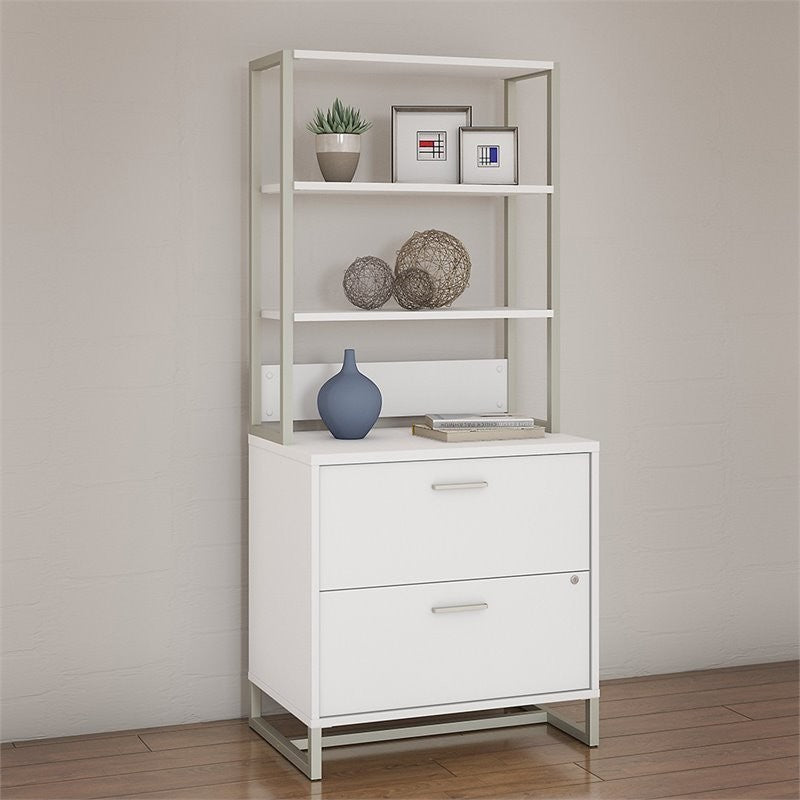 Method Lateral File Cabinet With Hutch
