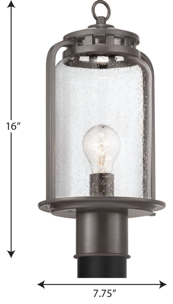 Botta Collection Antique Bronze 1-Light Post Lantern