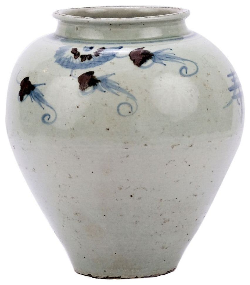 Blue & White Silla Longevity Wide Top Jar