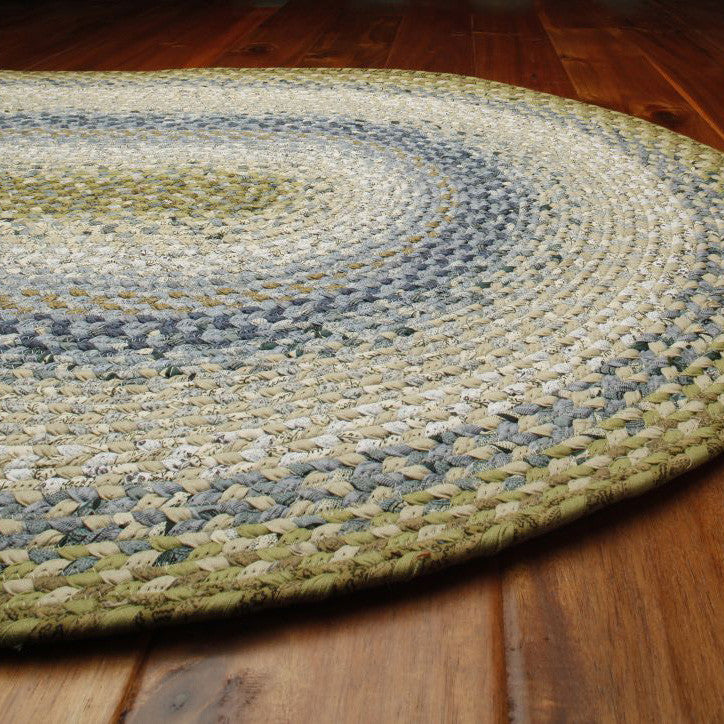 Homespice Decor Seascape Cotton Braided Rug 8' x 10' (Oval)