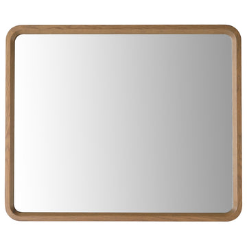 Vela Mirror, Pecan Oak, 36"