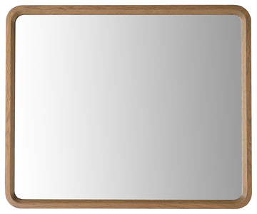 Vela Mirror, Pecan Oak, 36"