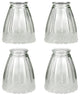 23173-4 Replacement Clear Ceiling Fan Glsss Shade, 4 Pack.