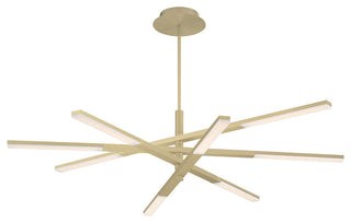 Modern Forms Stacked LED Chandelier, Brushed Brass