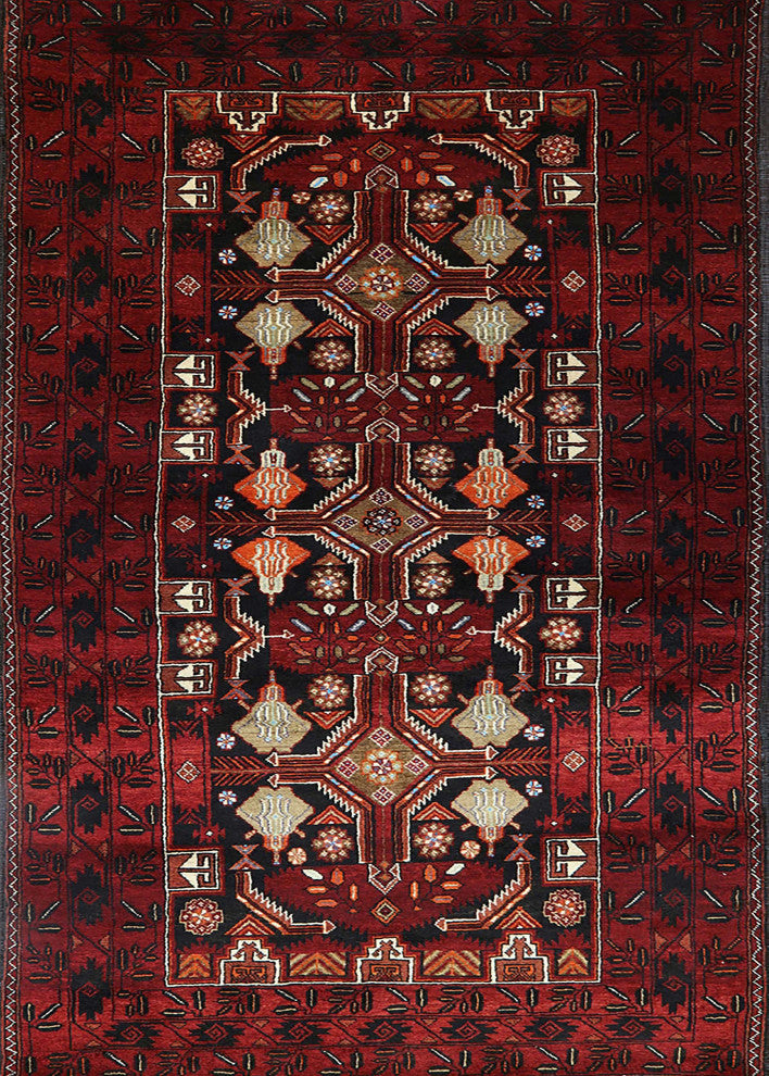 Ahgly Company Indoor Rectangle Mid-Century Modern Area Rugs, 7' x 10'