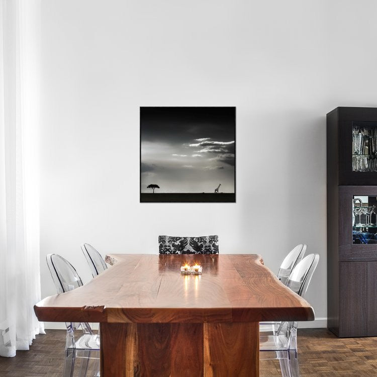 "15 Minutes Of Happiness" Framed Canvas Giclee by Piet Flour, 31x31"
