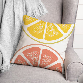 Lemon and Grapefruit 18x18 Indoor / Outdoor Pillow