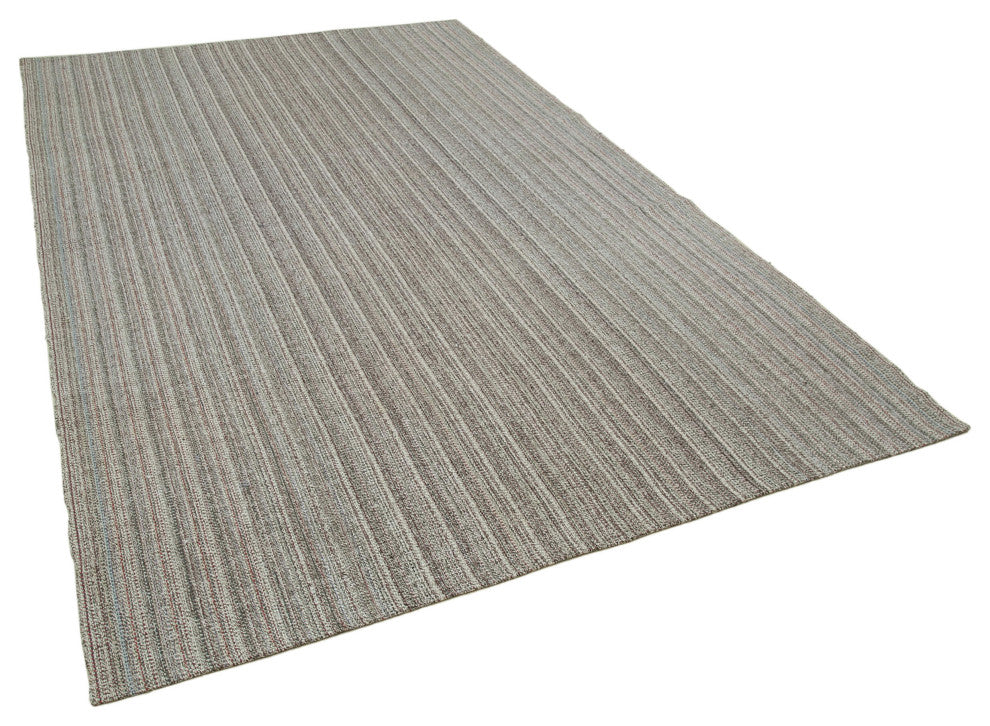 Rug N Carpet - Handmade Turkish 6' 7'' x 10' 7'' Decorative Wool Kilim Rug