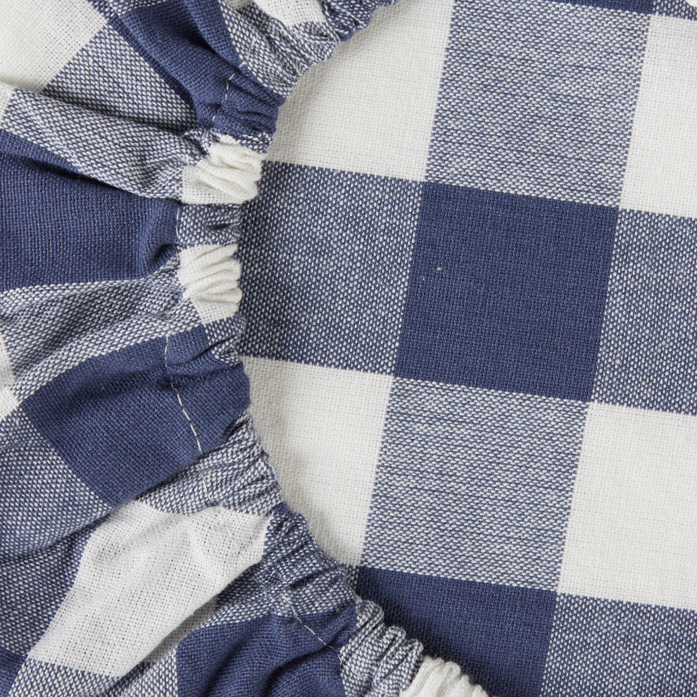 DII Asst French Blue Buffalo Check Woven Dish Cover (Set of 3)