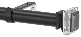 Lalique Non-Telescoping Curtain Rod, Distressed Wood, 72''