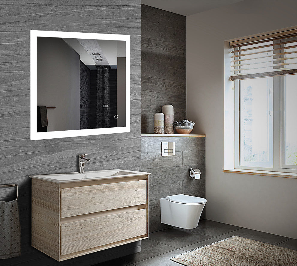 Asher Square Frameless LED Mirror