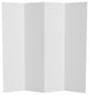 6'' Tall White Cardboard Room Divider 4 Panel