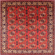 Ahgly Company Indoor Square Mid-Century Modern Area Rugs, 6' Square