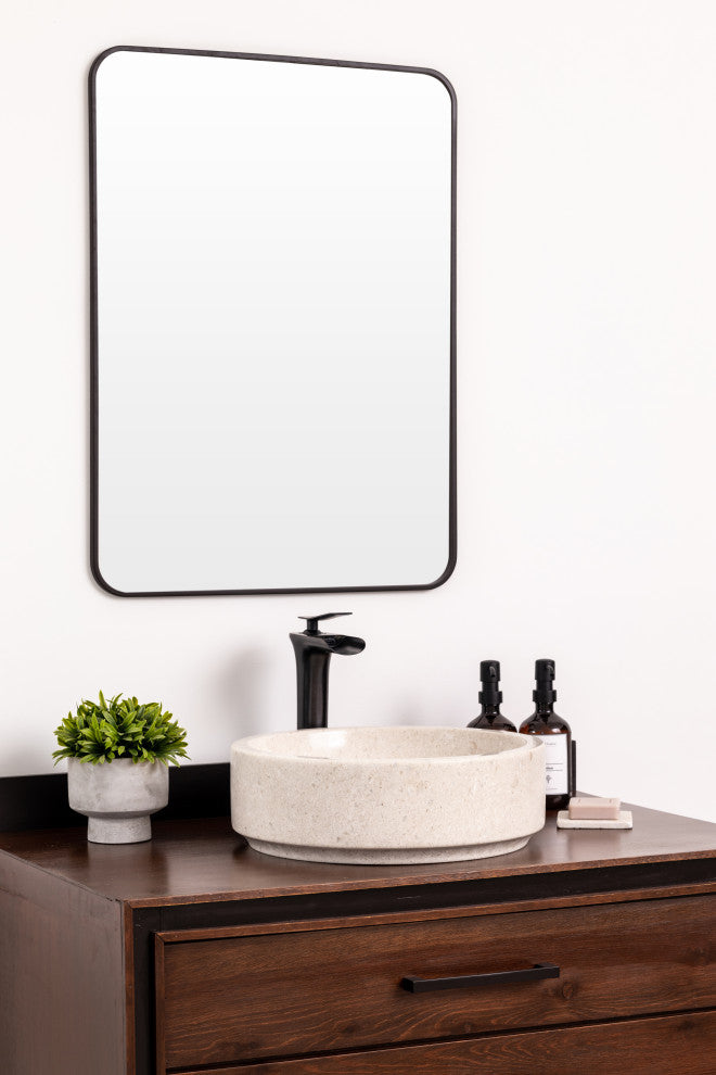 Natural Stone Vessel Bathroom Sink - Avalon Marble, Ojinaga