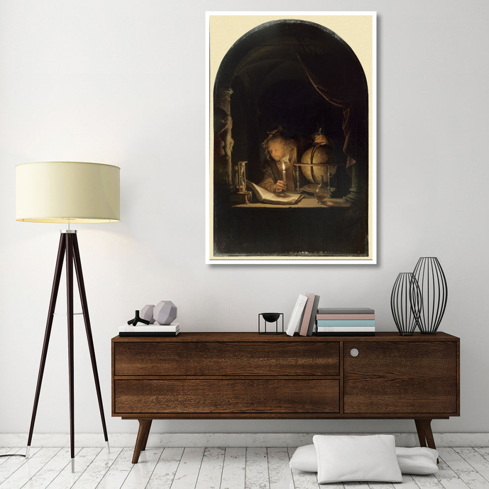 "Astronomer by Candlelight, late 1650s" Paper Print by Gerrit Dou, 42"x62"