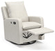 Storkcraft Timeless Recliner Glider With USB, Ivory