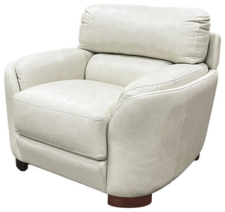 ACME Edrice Chair, Ice Gray Top Grain Leather