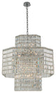 Livelli 39x40" 20 Light Large Pendant, Polished Chrome