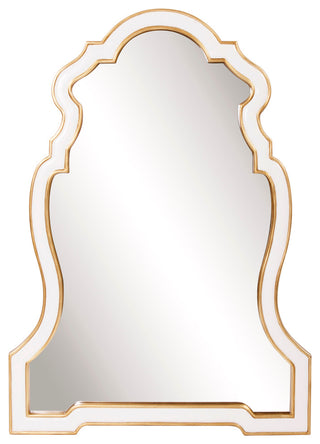 Howard Elliott Cleopatra White Keyhole Mirror