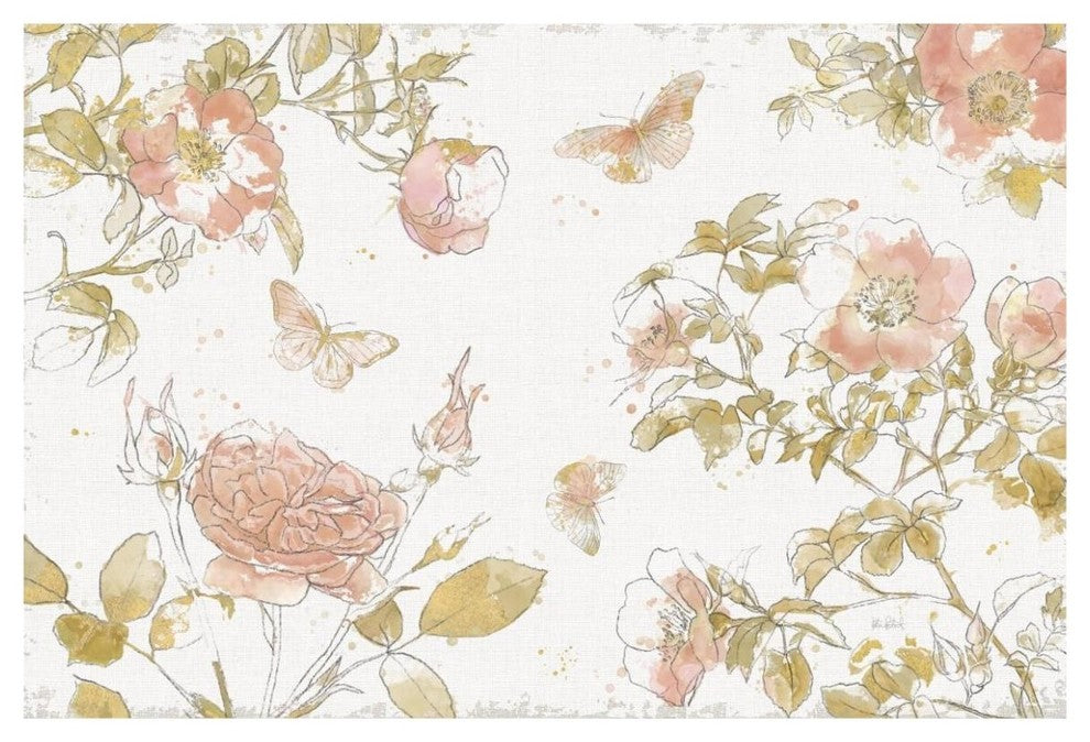 "Watery Blooms I" Digital Paper Print by Katie Pertiet, 62"x42"