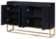TATEUS 47" Modern Sideboard Buffet Cabinet For Dining Room Kitchen, Black
