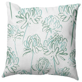 Blossom Bouquet Pillow, Green, 20"x20"