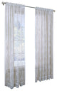 Mona Lisa Rod Pocket Curtain Panel 56 x 72 in White