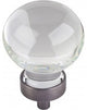 Jeffrey Alexander G130L-BNBDL Harlow Large Sphere Glass Knob, Brushed Pewter