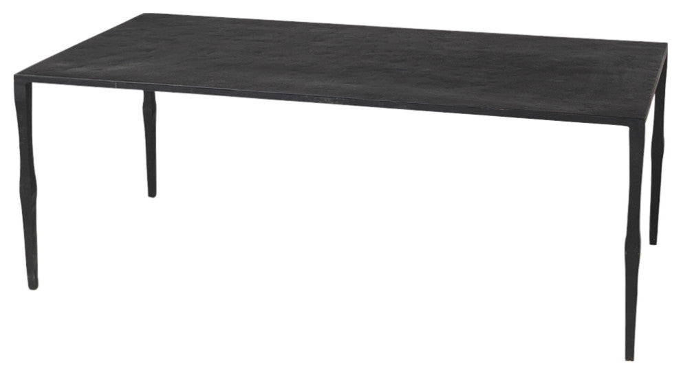 Timothy Ebony Black Iron Coffee Table, Console Table