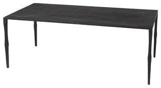 Timothy Ebony Black Iron Coffee Table, Console Table
