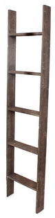 5 Step Rustic Wood Ladder Shelf