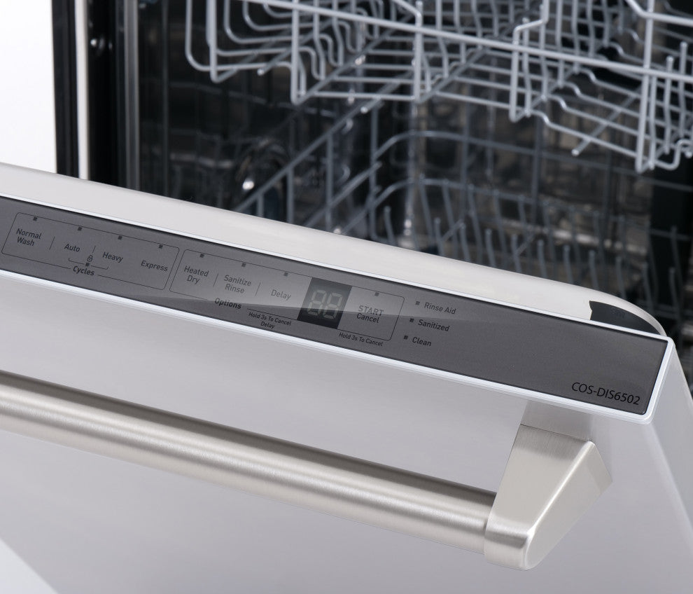 Cosmo Built-In Dishwasher Easy Clean Stainless Steel Touch Controls