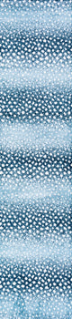 Antelope Modern Animal Blue/Cream 2 ft. x 10 ft. Runner Rug