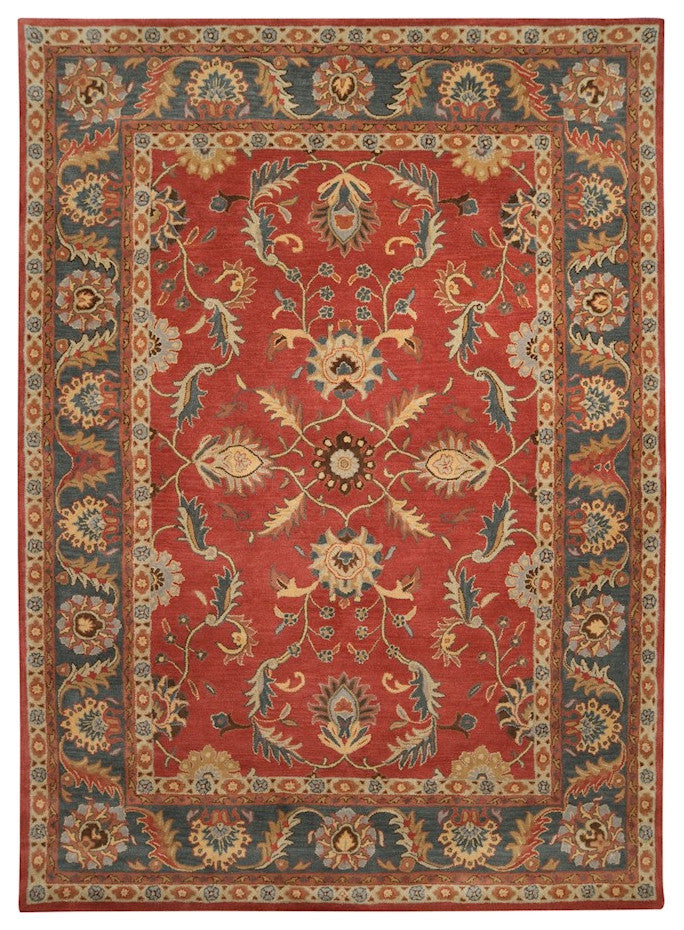 Surya Caesar CAE-1007 Traditional Area Rug, Rust, 6' Square