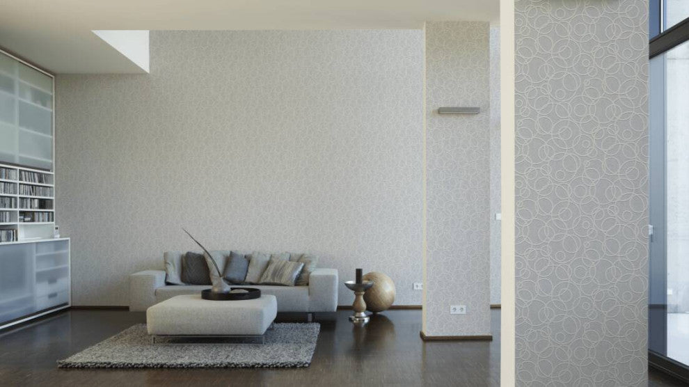 Graphics Textured Wallpaper Featuring Overlapping Circles, 519313