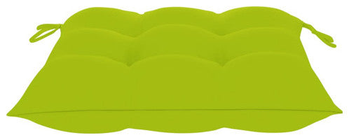 vidaXL Solid Acacia Wood Patio Chairs with Tea Table and Cushions Garden Seat