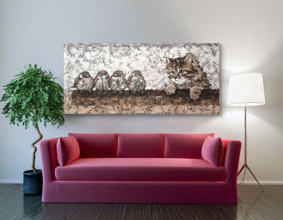 Epic Graffiti "Siesta" by Alexander Gunin, Giclee Canvas Wall Art, 30"x60"