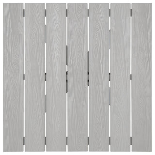 Maine 28 Outdoor Patio Dining Table, White Light Gray