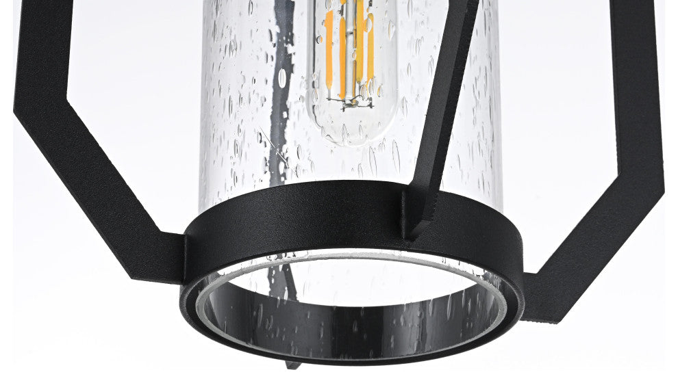 Home Living 7" Outdoor Pendant, Black