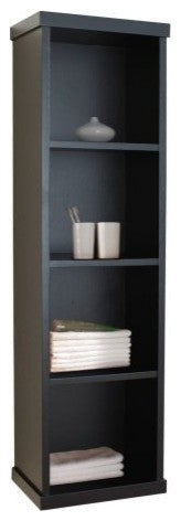 Virtu USA Hewitt 12" Linen Cabinet, Espresso