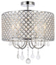 Emelia 17" Flush Mount, Chrome