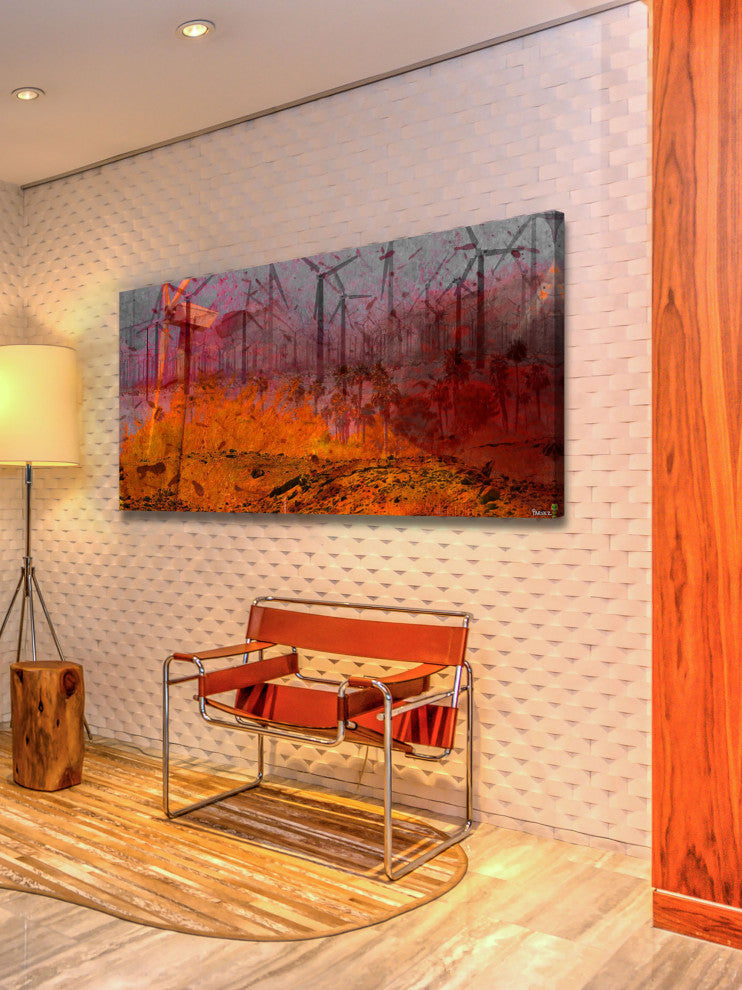 "Coachella Valley" Print on Canvas, 60"x30"