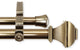 Maryland Double Curtain Rod 13/16" 48-84", Antique Brass