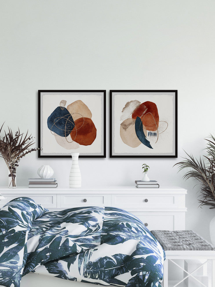 Stones of Nobody Diptych, 2-Piece Set, 12x12 Panels