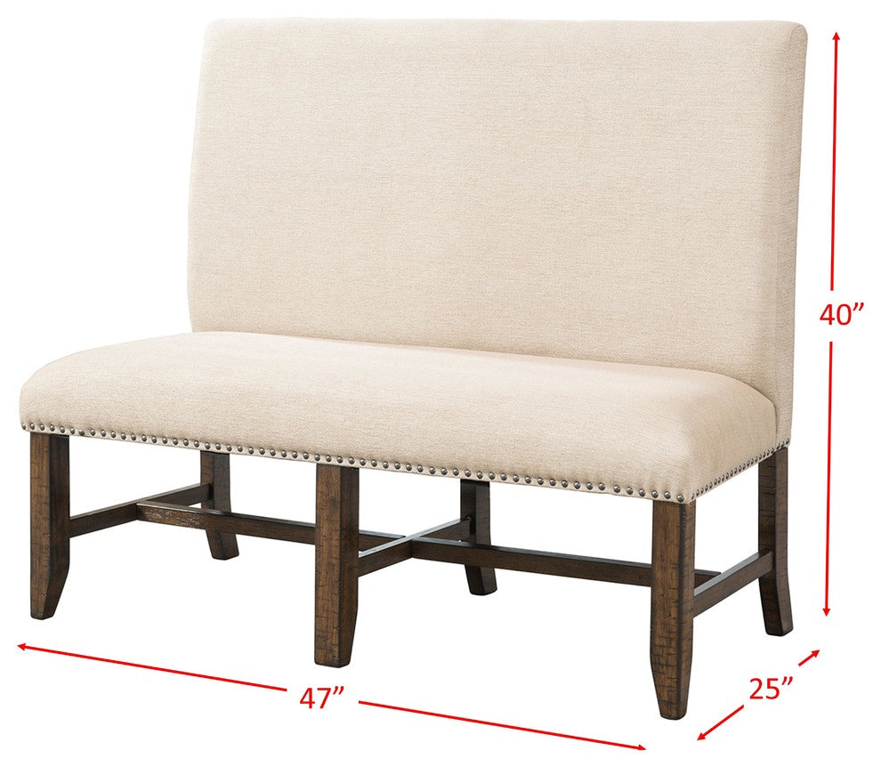 Francis Fabric Back Bench