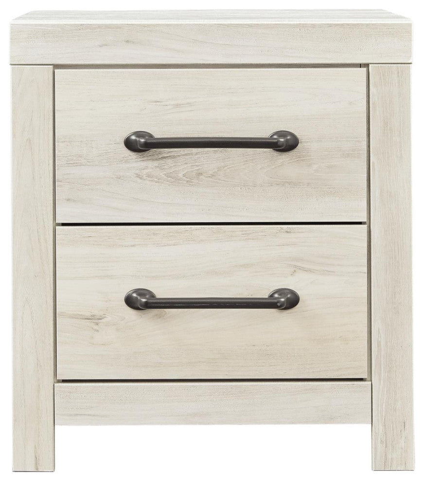 Cambeck Whitewash Two Drawer Nightstand
