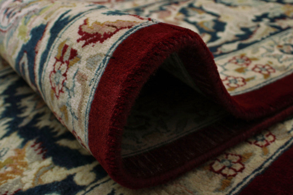 Pak-Persian Agra Red Rug, 9'0x12'3